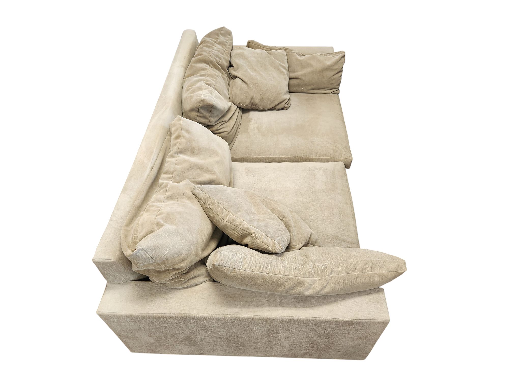 Beige Oversized Loveseat - Image 3