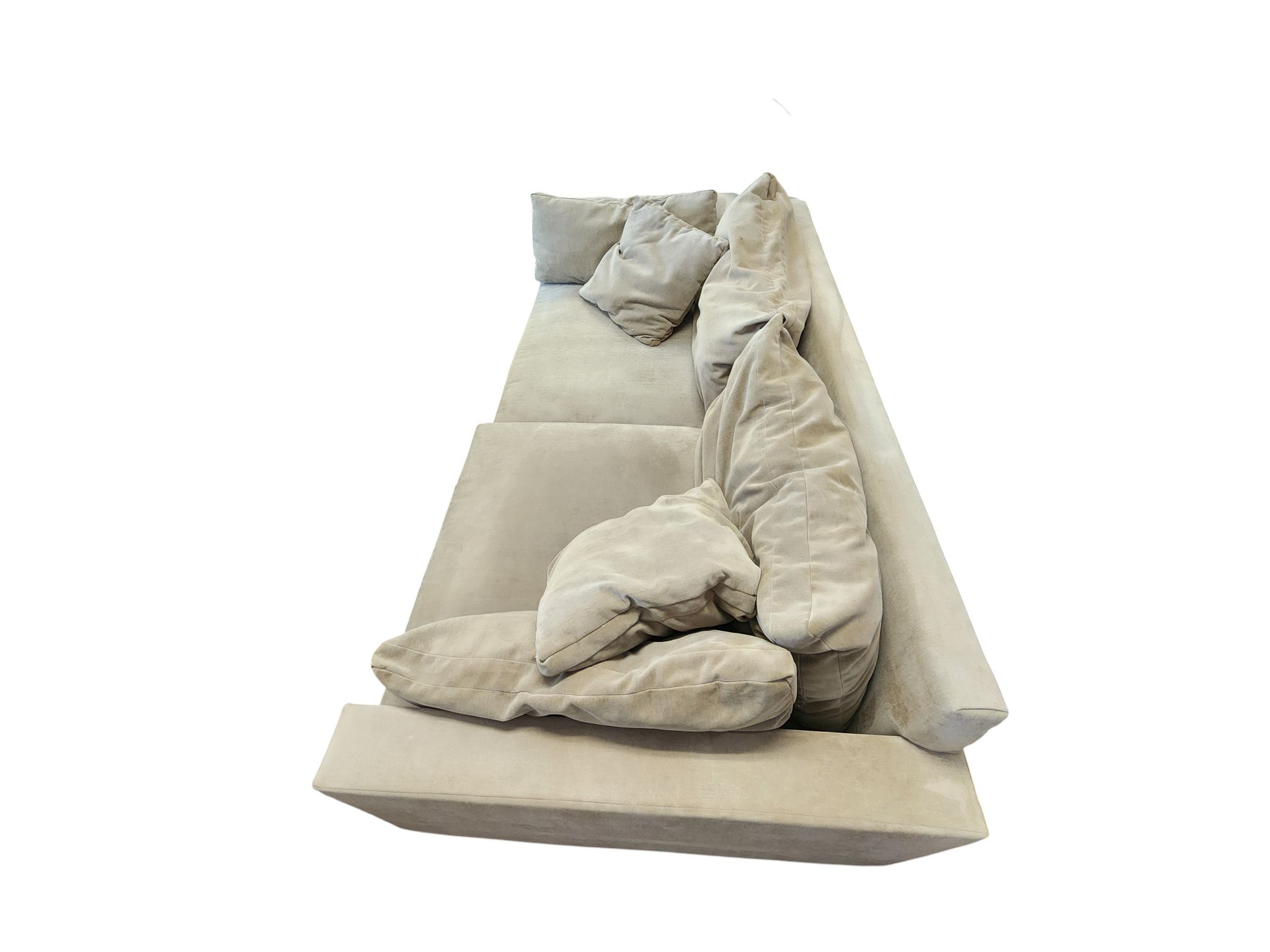 Beige Oversized Loveseat - Image 4