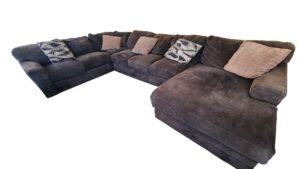 Brown U-Shaped Sectional