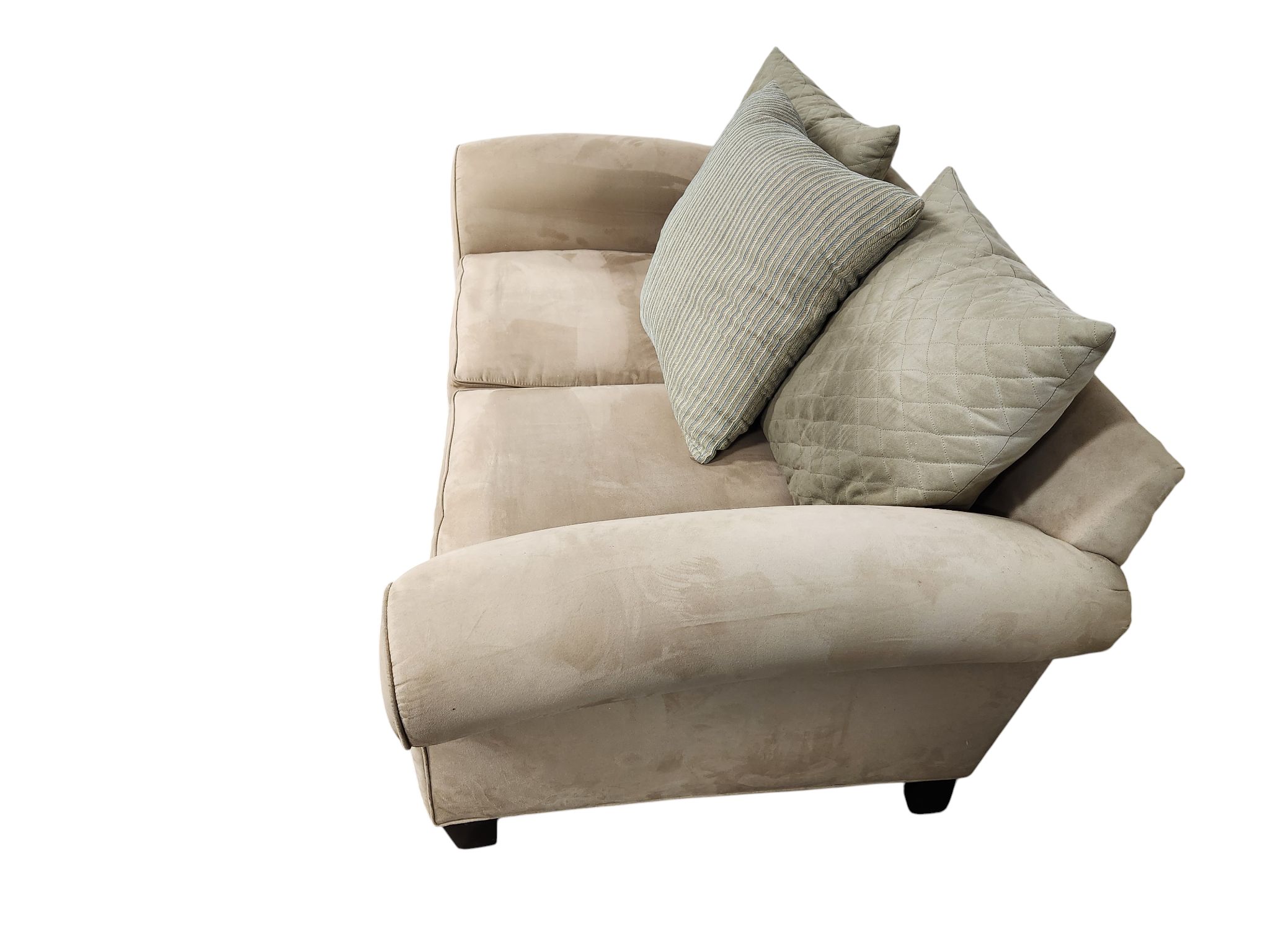 Tan Loveseat with Large Armrest - Image 4