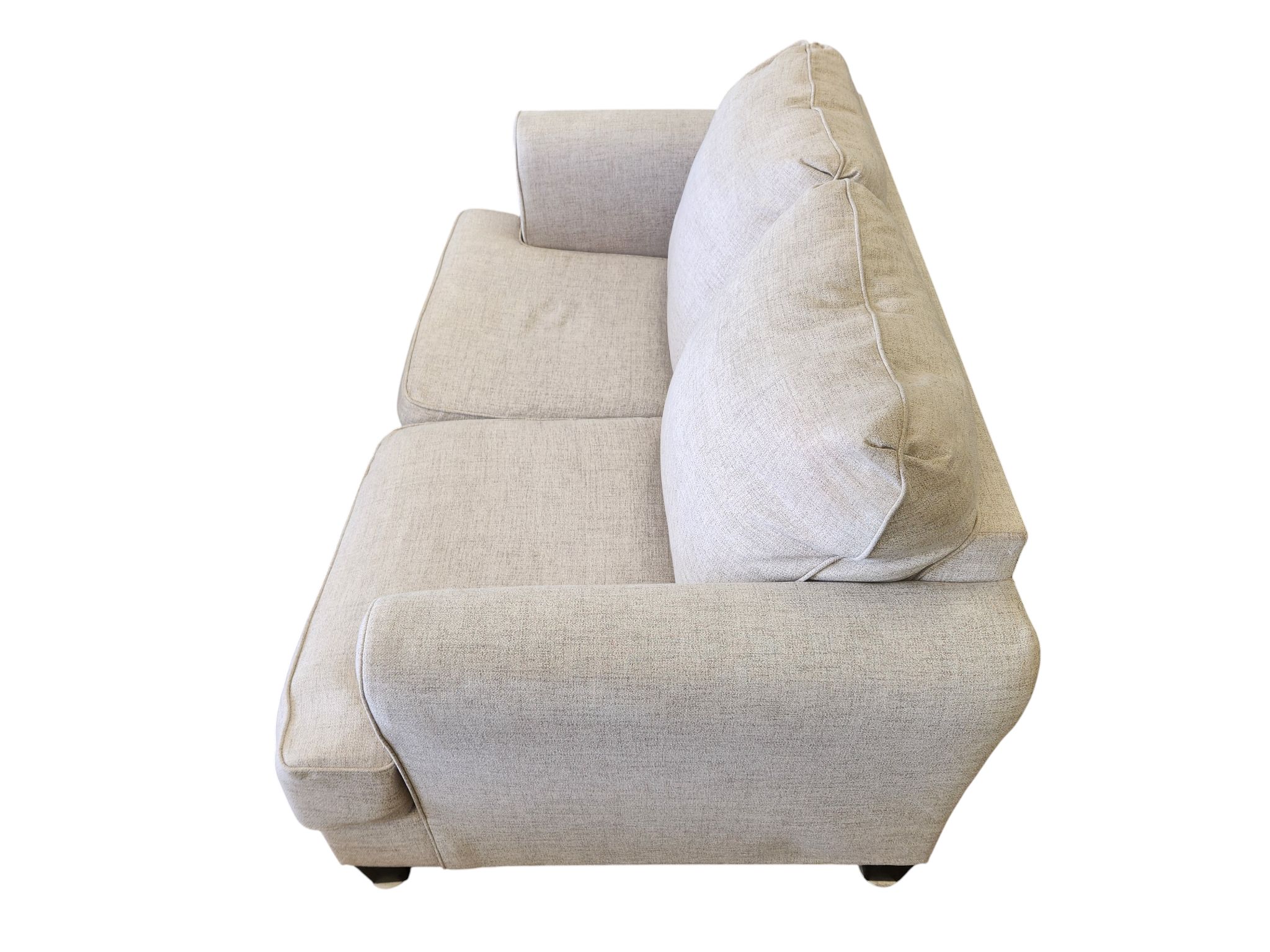 Ashley Style Off-White Loveseat - Image 2