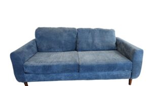 Blue MCM Loveseat