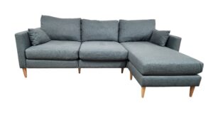 MCM Blue Reversible Chaise Couch
