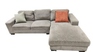 Light Gray Sectional with Chaise