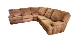 Flexsteel Microfiber 5pc Sectional with Recliners