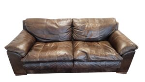 Brown Italian Leather Sofa