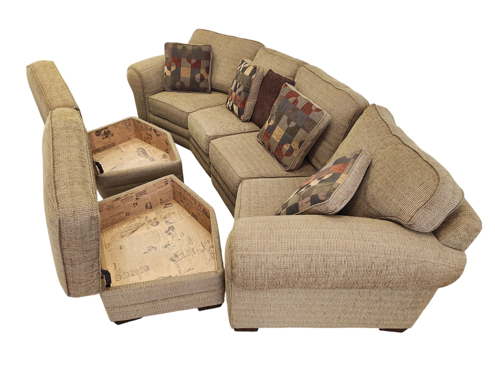 Vintage Curved Couch - Image 4