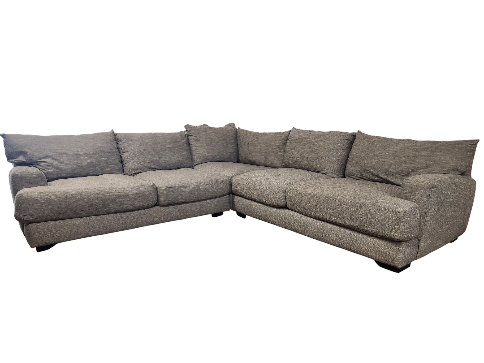 Modern Gray L-shaped Sectional
