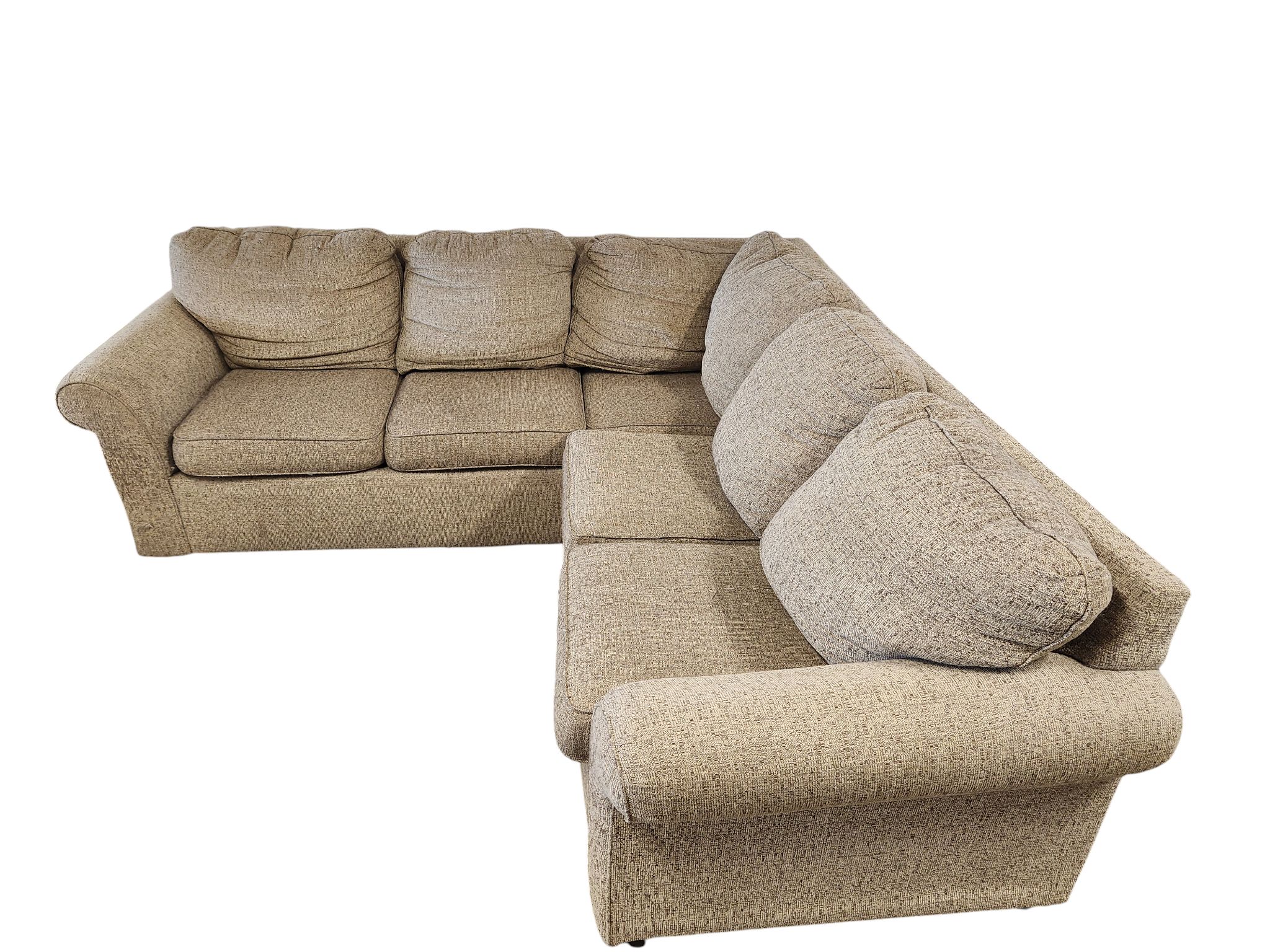Light Brown L-Shaped Sectional - Image 3