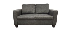 Charcoal Gray Twin Size Pullout Loveseat
