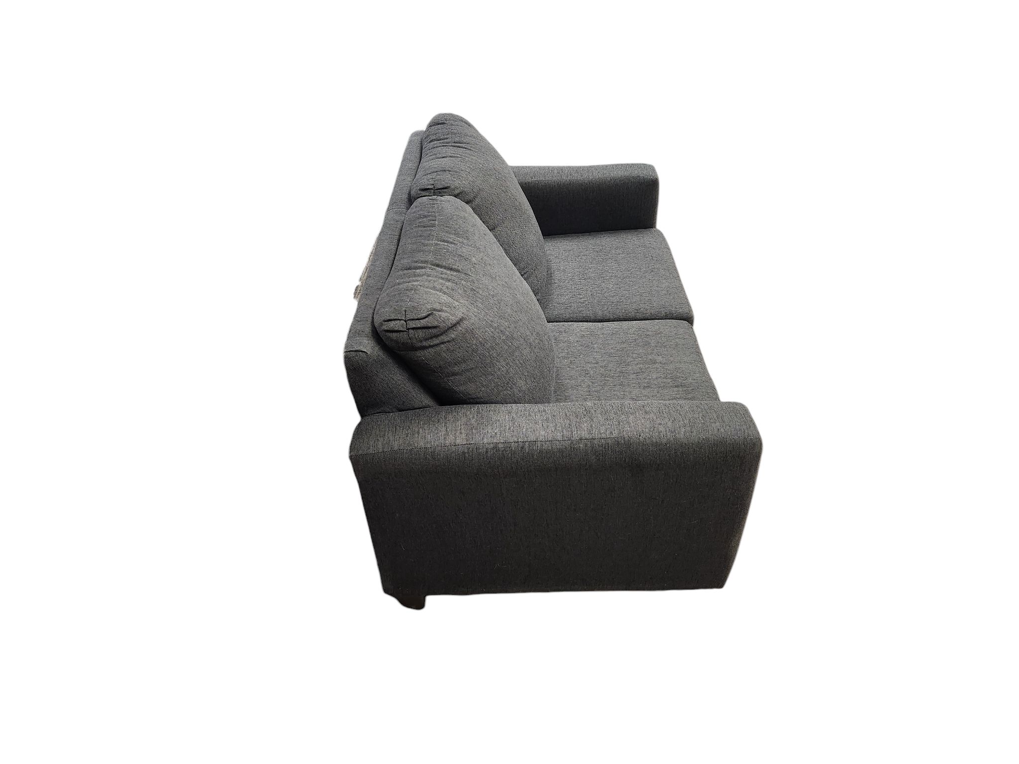 Charcoal Gray Twin Size Pullout Loveseat - Image 4