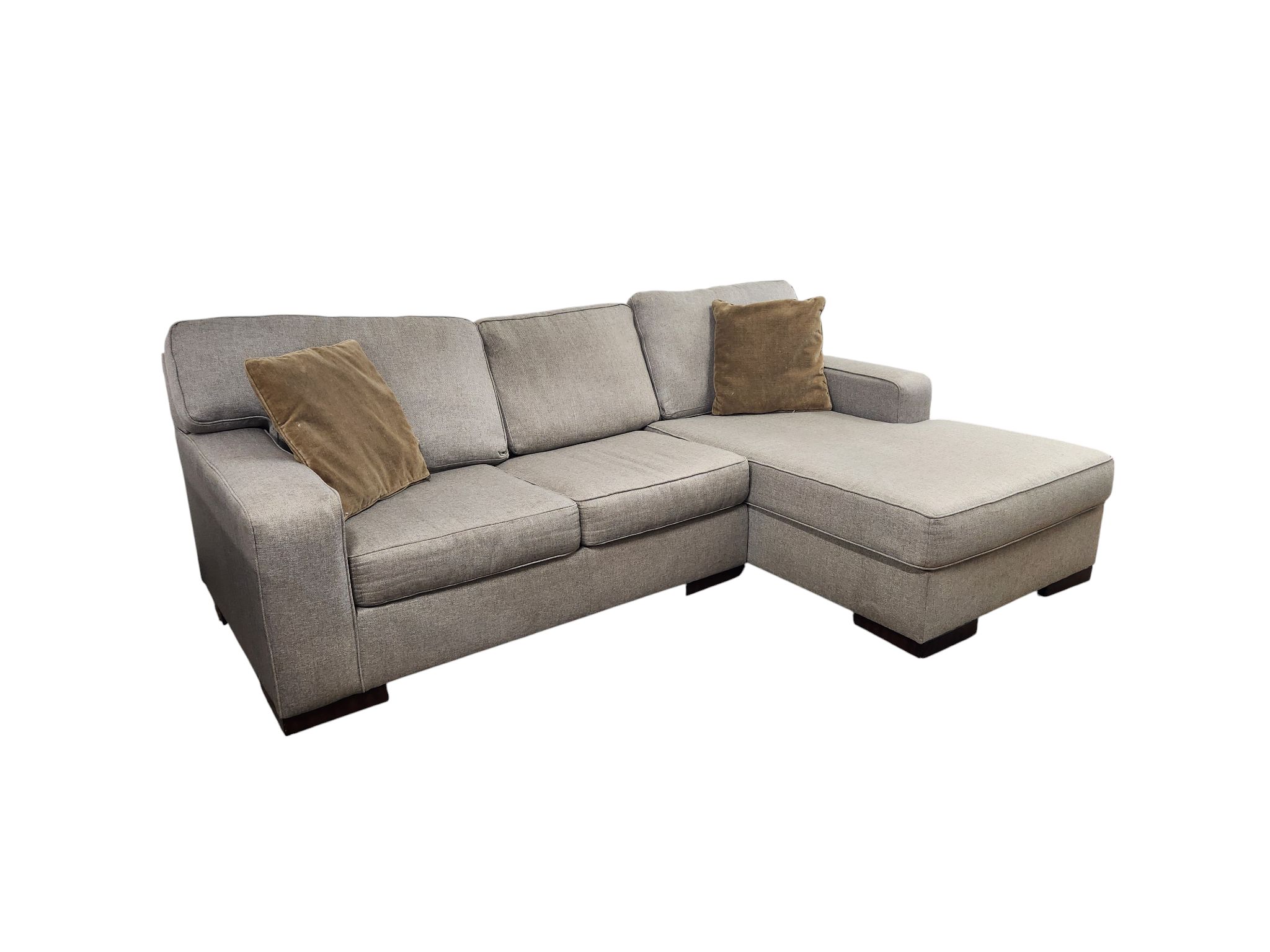 Ashley Furniture Gray Sectional with Chaise - Image 3
