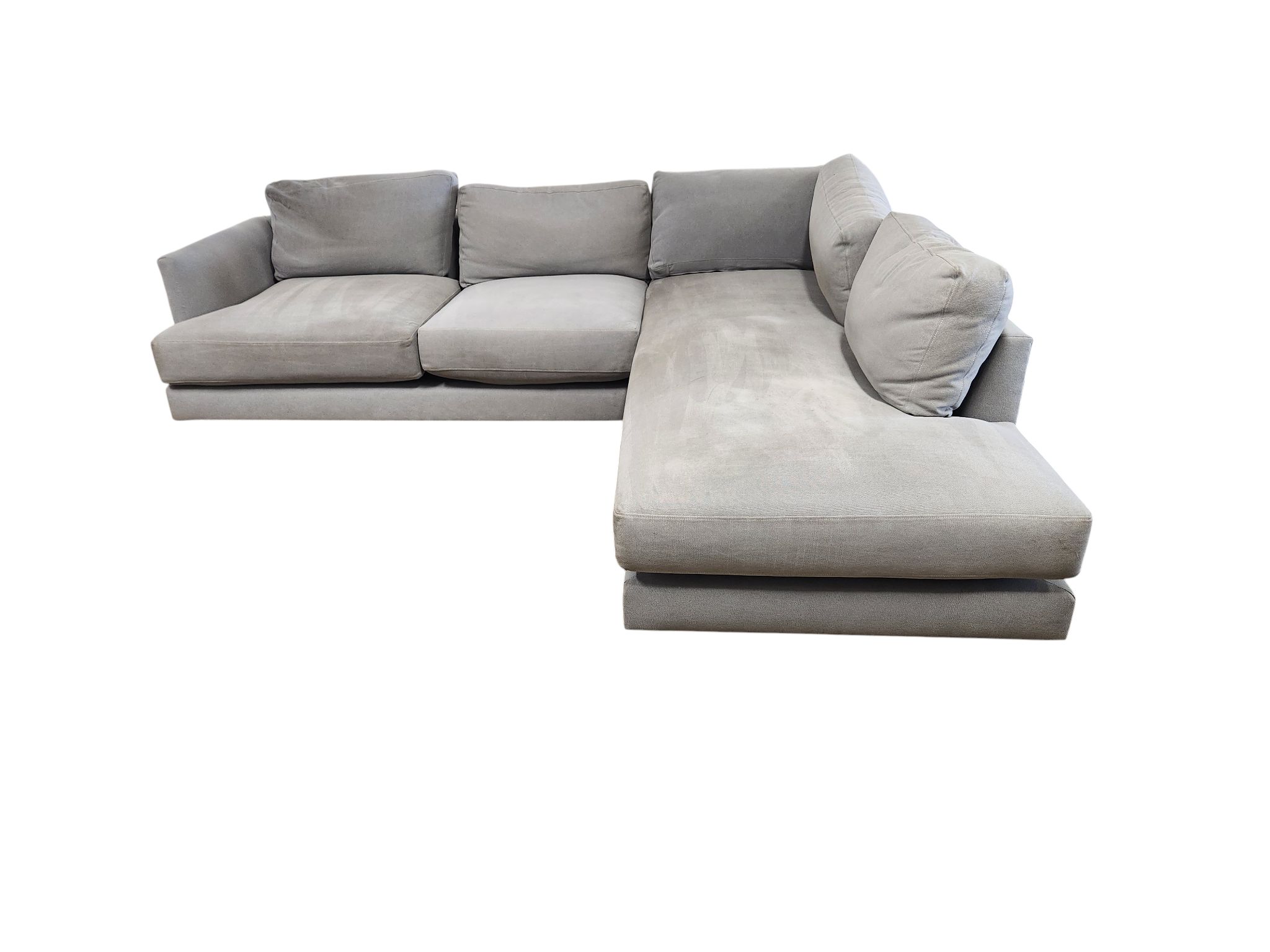 West Elm Gray L-Shaped Sectional