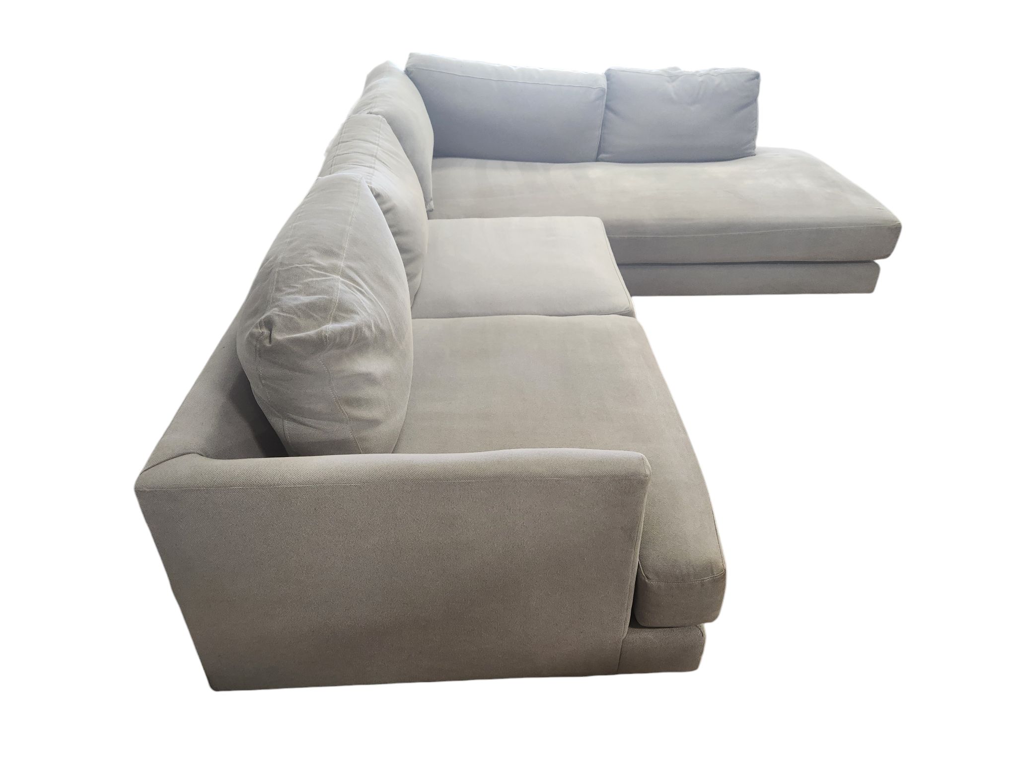 West Elm Gray L-Shaped Sectional - Image 4
