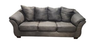 Modern Charcoal 3-Seat Couch