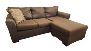 Affordable Furniture Brown L-Shaped Sectional
