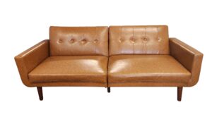 MCM Brown Leather Sofa