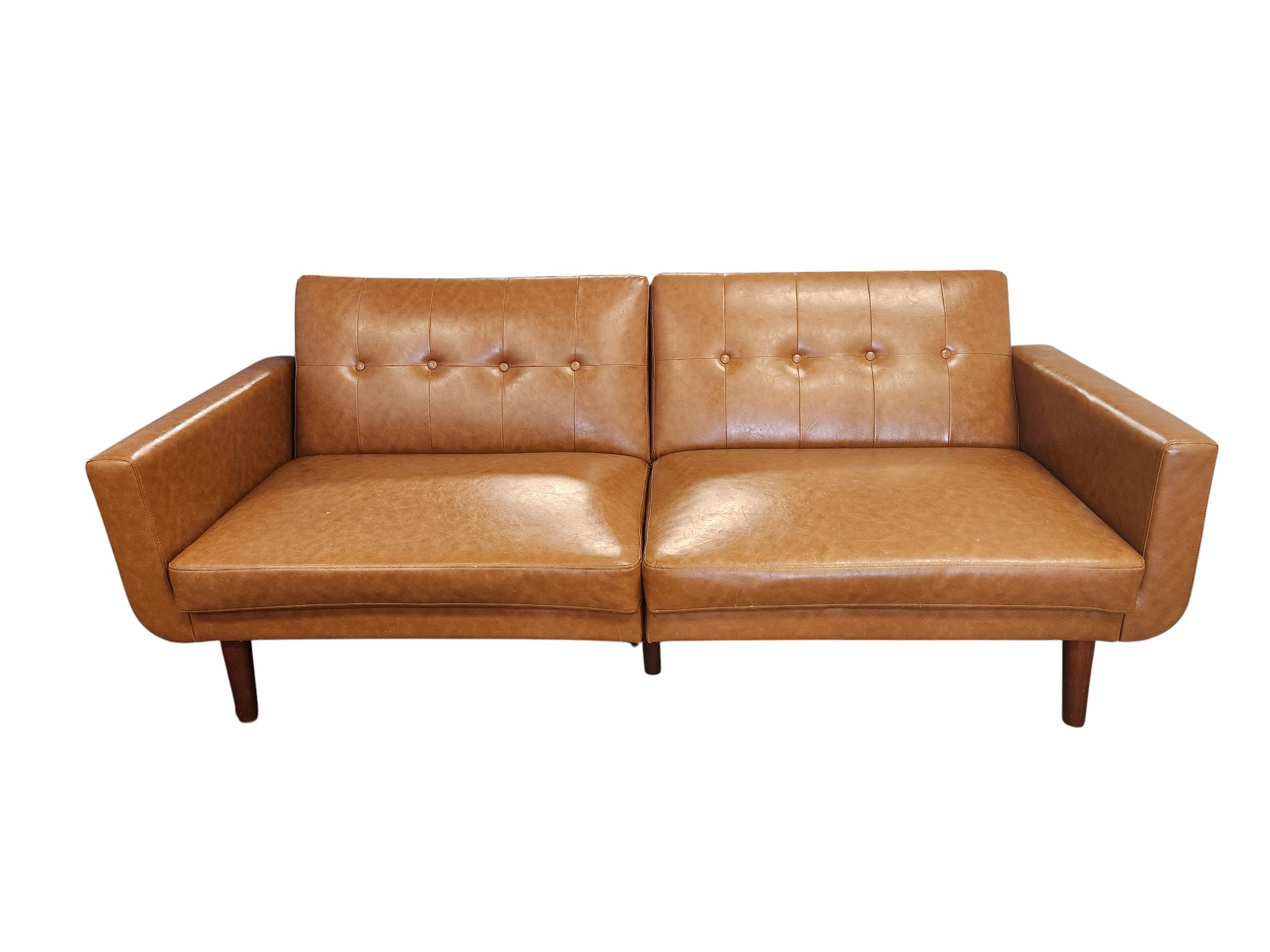 MCM Brown Leather Sofa