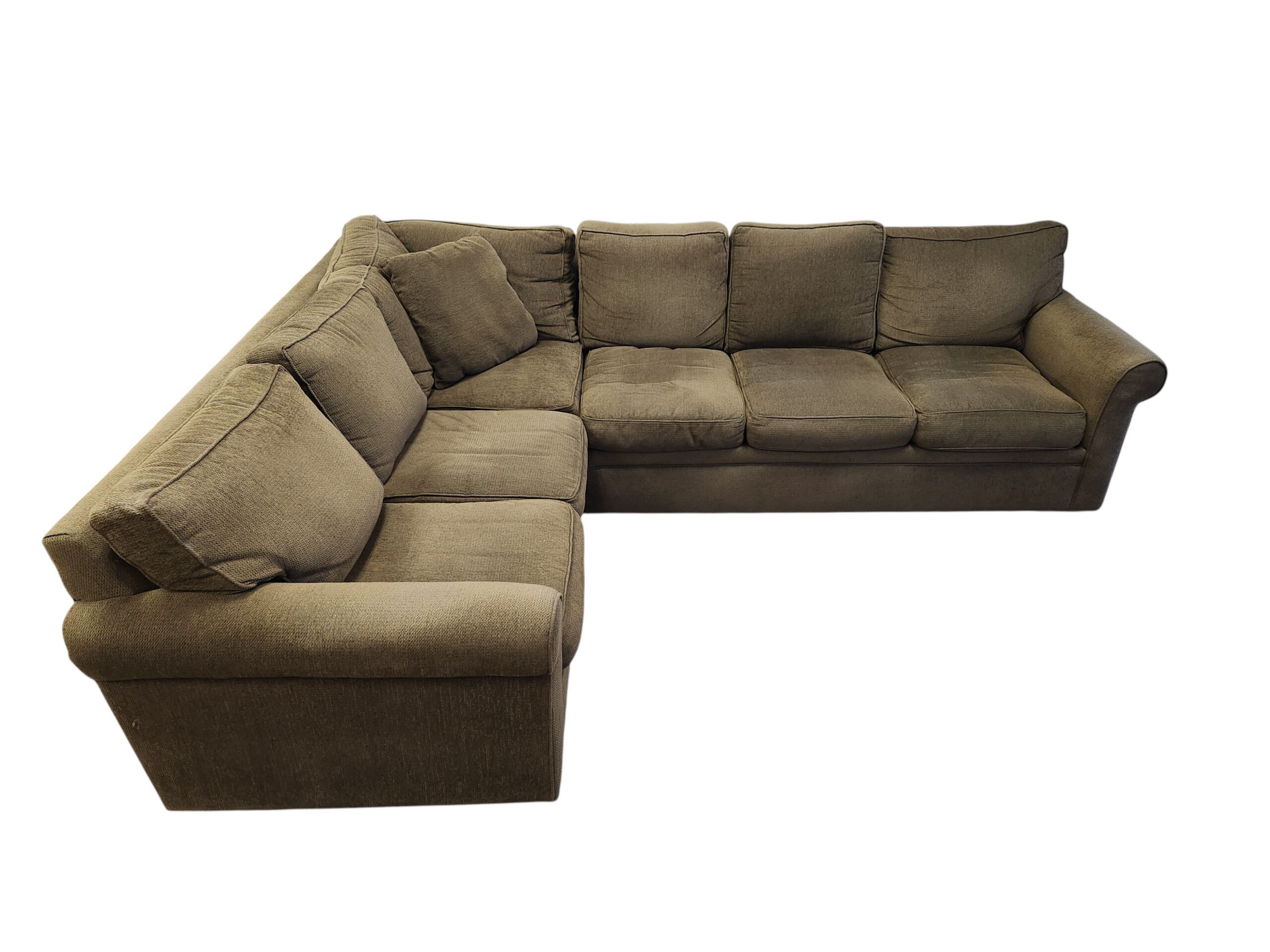 Modern Green L Sectional - Image 3