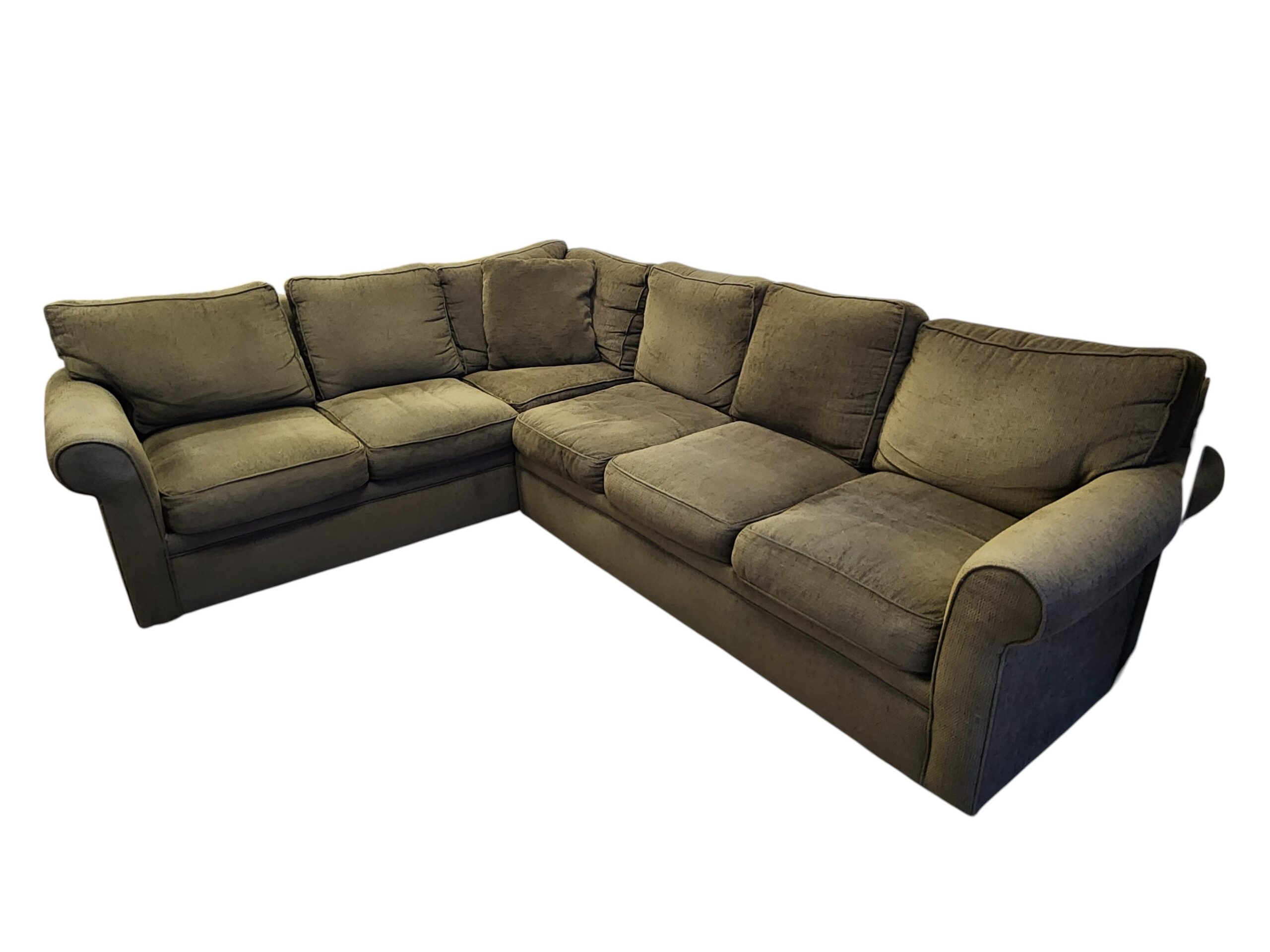 Modern Green L Sectional