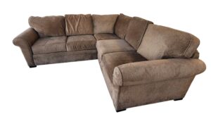 Modern Brown L-Shaped Sectional