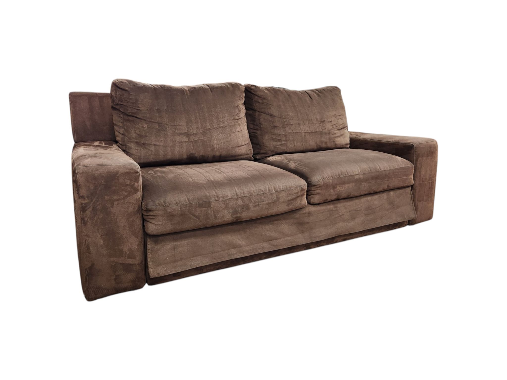 Room & Board Chocolate Pullout Sofa - Image 4