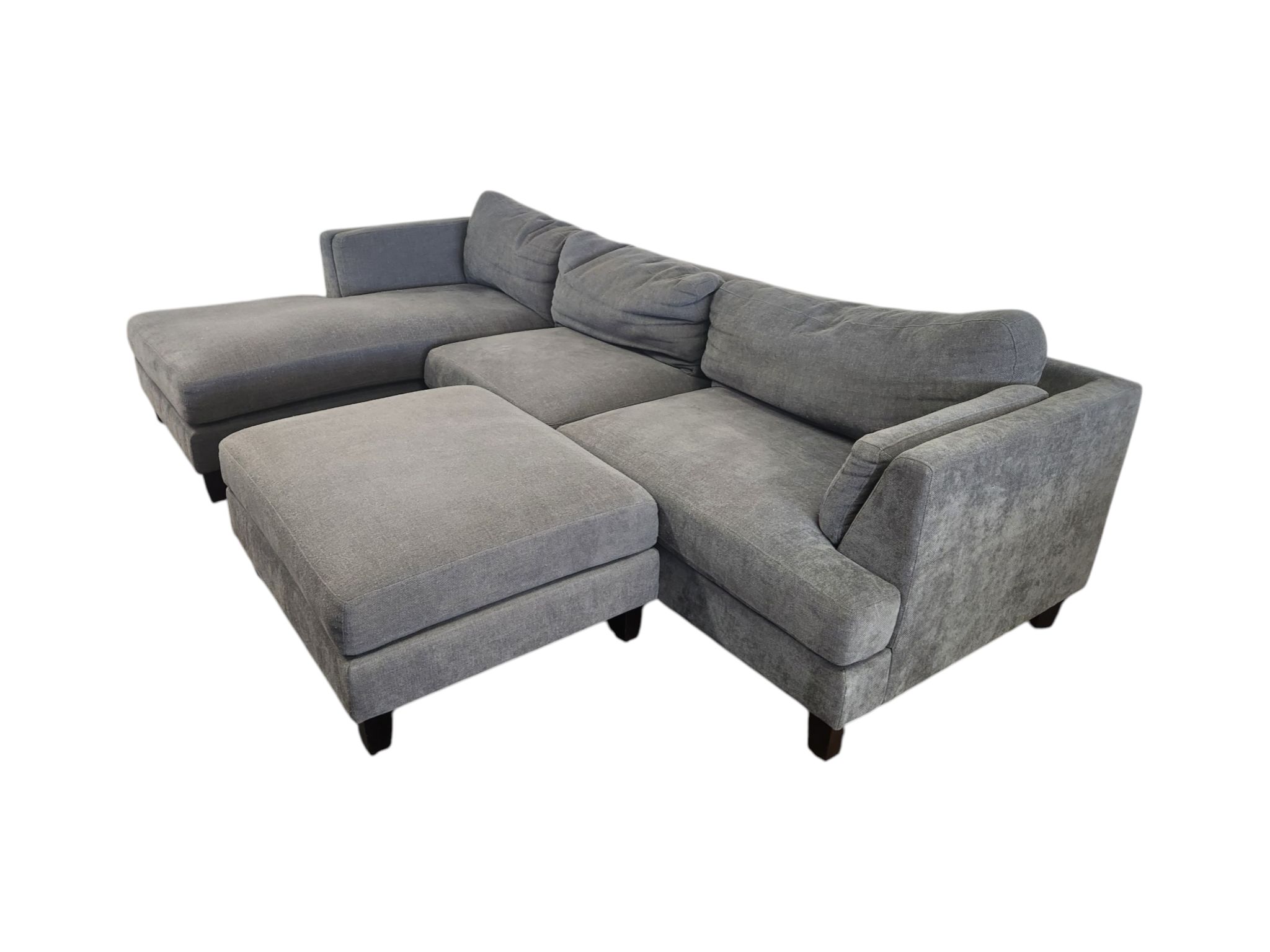 Slate Ridge Gray Sectional with Ottoman - Image 3