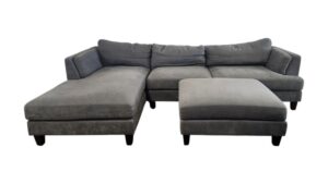 Slate Ridge Gray Sectional with Ottoman