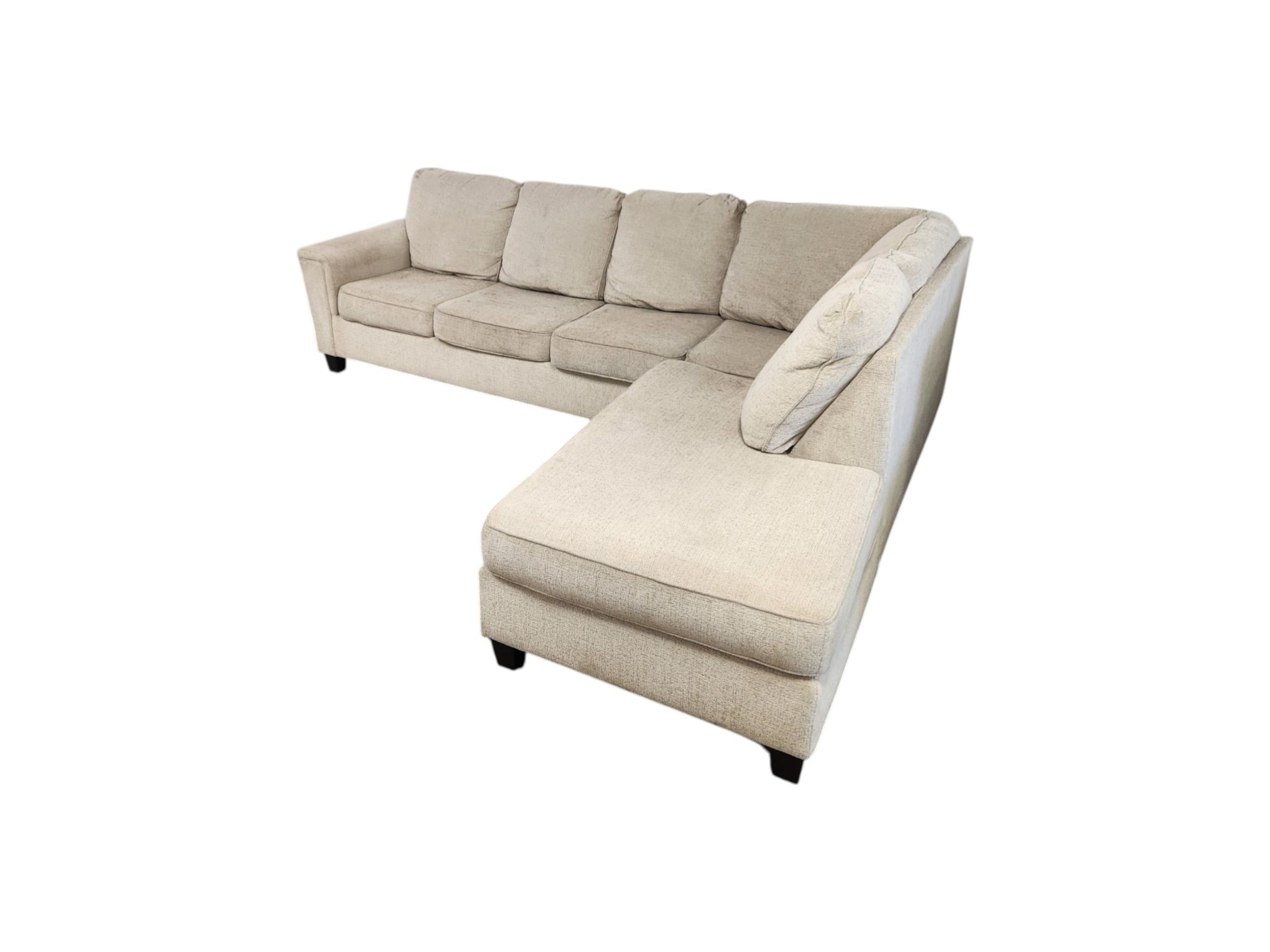 Ashley Furniture Coastal Haven Oatmeal Fabric Sectional - Image 3