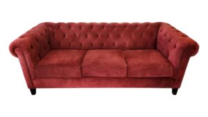 Classic Chesterfield Deep Burgundy Sofa
