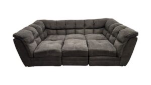 Smoky Gray Modular Convertible Sectional
