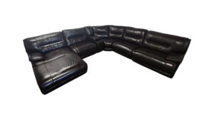 Ashley Furniture Brown Leather Reclining Sectional