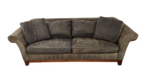 Olive Green Loveseat with Pullout Bed