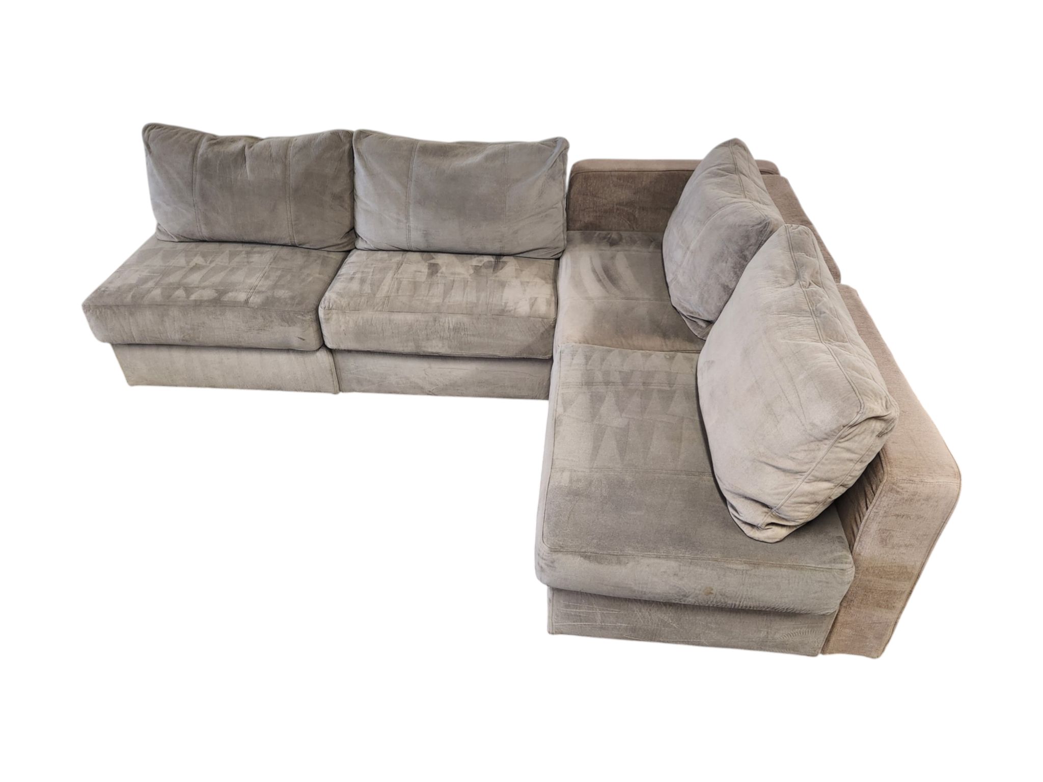 LoveSac 4-Piece Light Gray Modular Sectional - Image 3