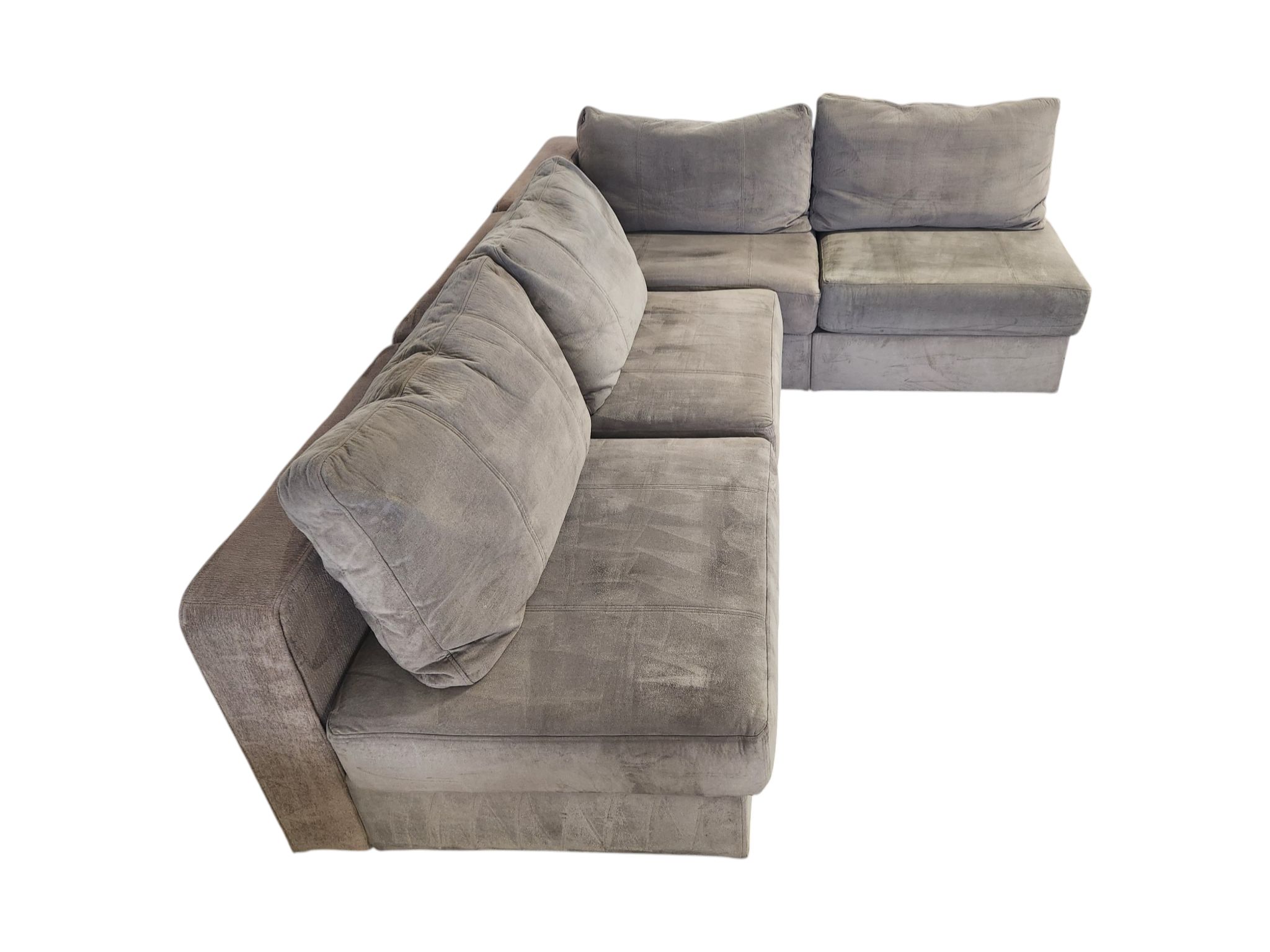 LoveSac 4-Piece Light Gray Modular Sectional - Image 4
