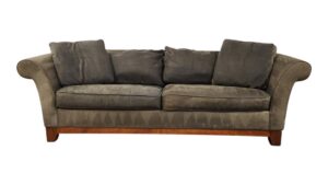 Olive Green Loveseat with Pullout Bed