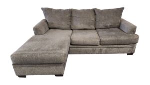 Peak Living Charcoal Sectional with Reversible Chaise