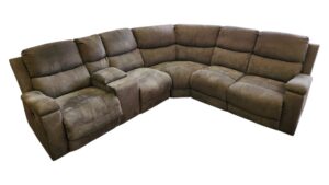 Zoy Home Furnishing Smoky Light Gray Reclining Sectional