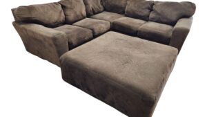 3pc Comfy Sectional with Ottoman