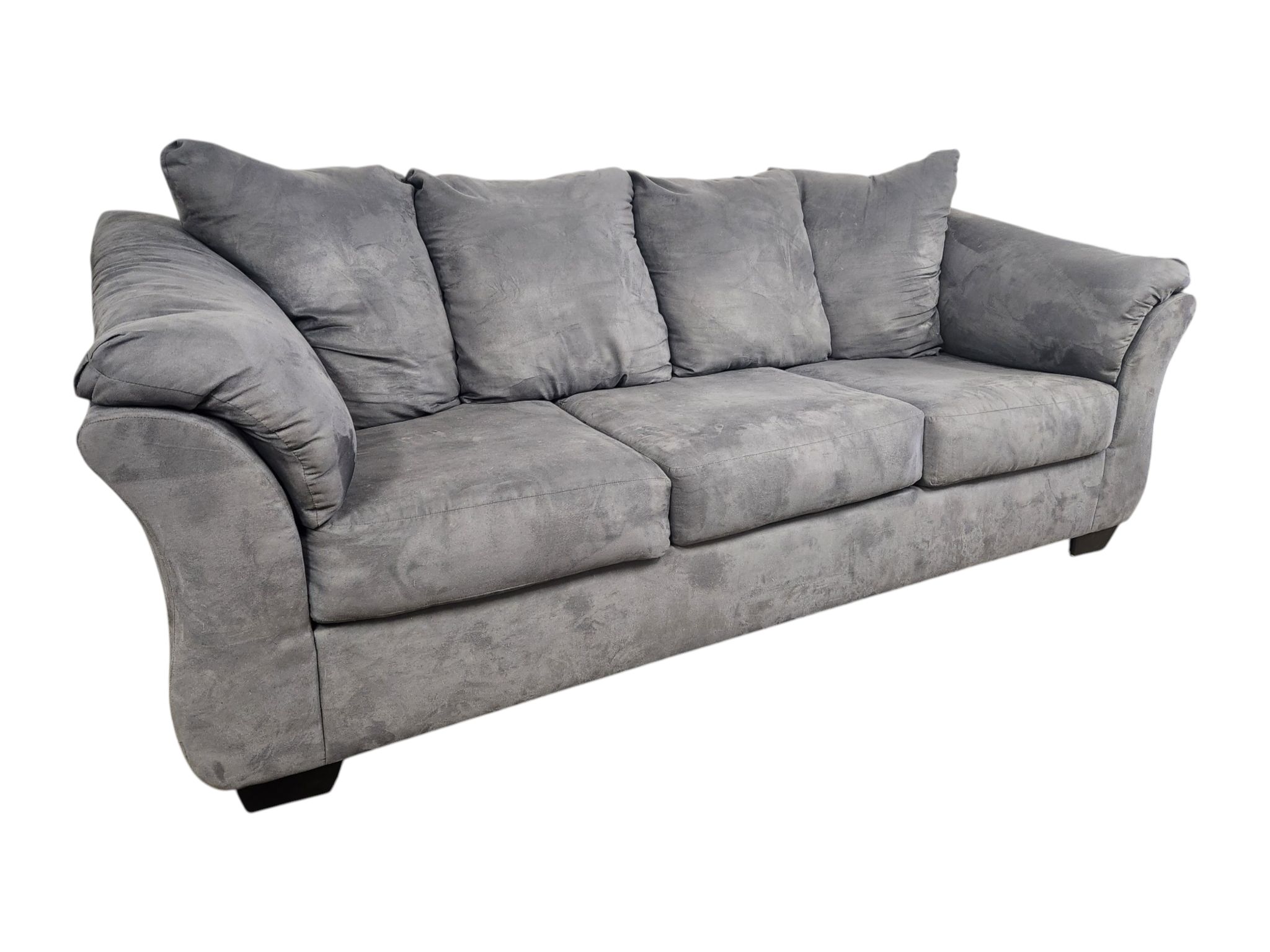 Ashley Furniture Smoky Gray 3-Seat Couch - Image 3