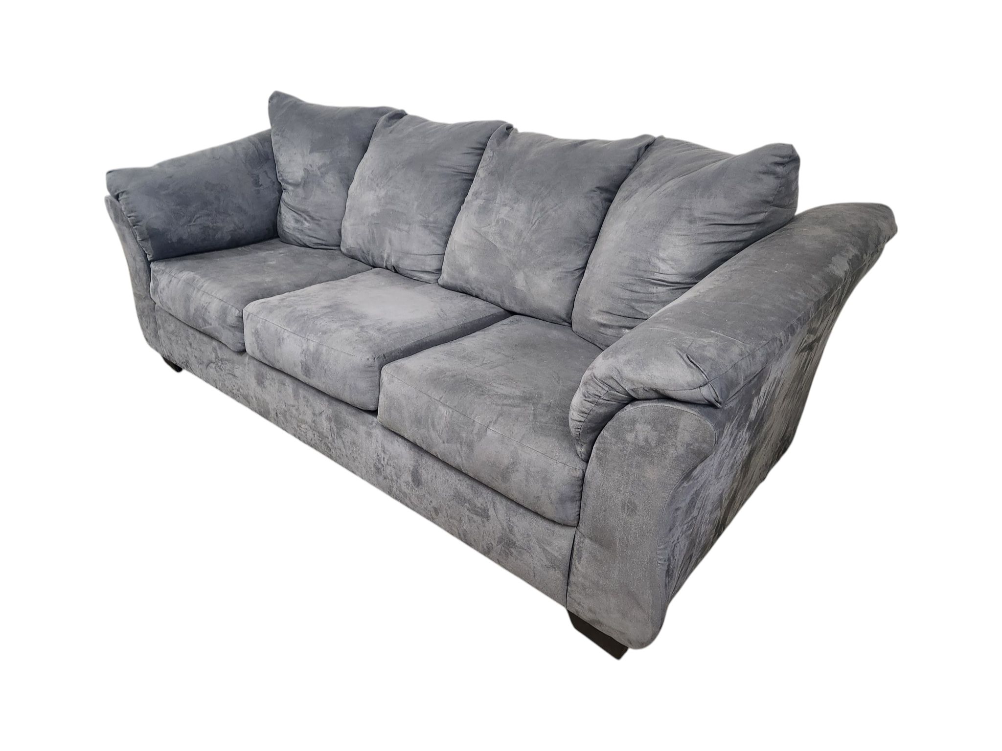Ashley Furniture Smoky Gray 3-Seat Couch - Image 4
