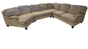 Ashley Furniture Tan Sectional with Cuddler