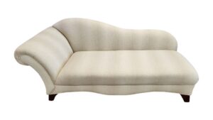 White Beige Vintage Lounge/Reading Chaise