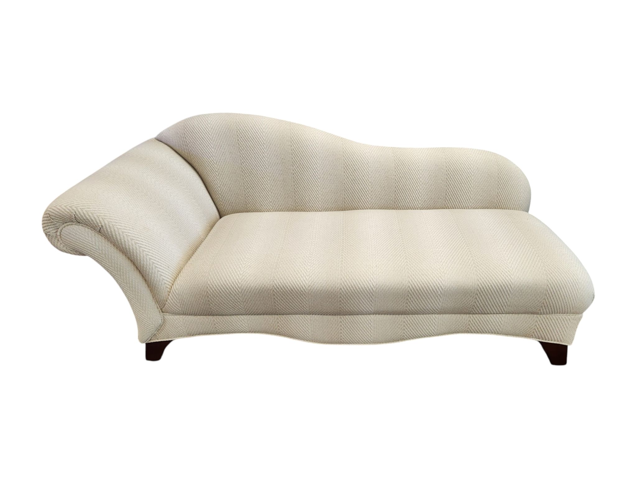 White Beige Vintage Lounge/Reading Chaise