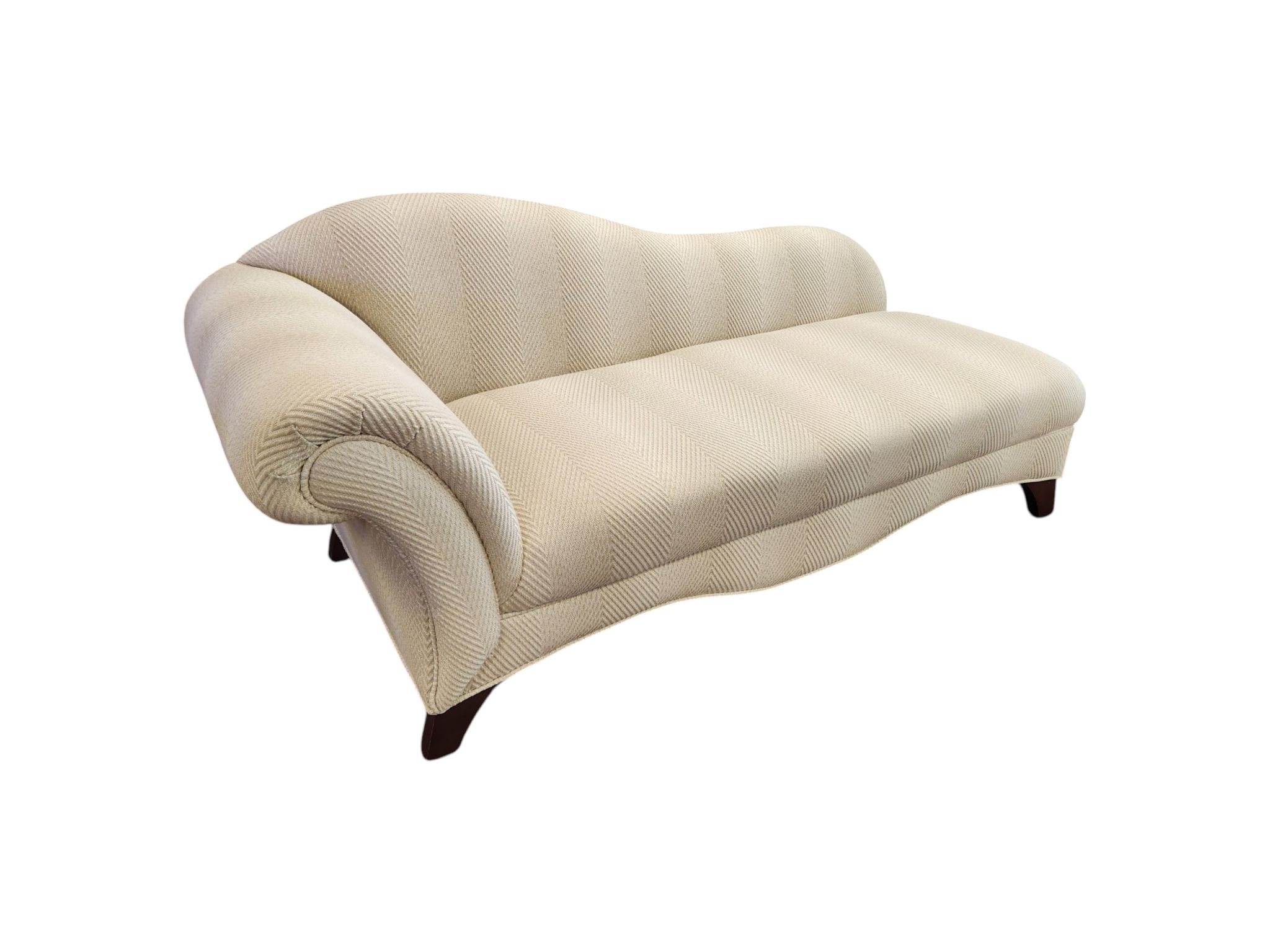 White Beige Vintage Lounge/Reading Chaise - Image 3
