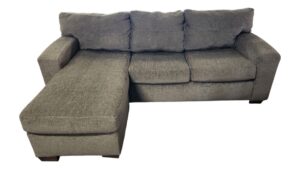 Modern Gray Charcoal Reversible Chaise Sectional