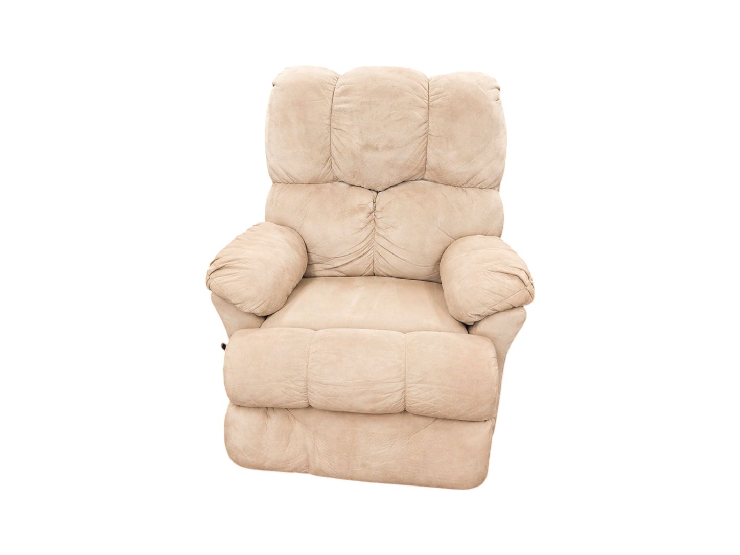 Franklin Corporation Stuffed Beige Recliner Chair - Image 2