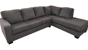 Gray Modern RAF  Chaise