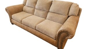 Corinthian INC Patterned Brown/Taupe Couch