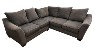Living Space Verona Charcoal Gray Corner Sectional
